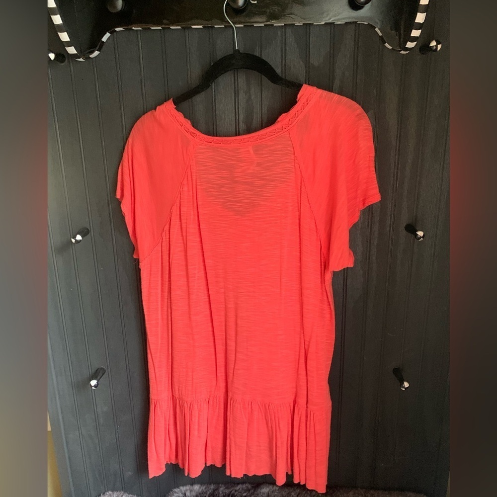 Free People Heirloom Coral Top - Picture 7 of 11